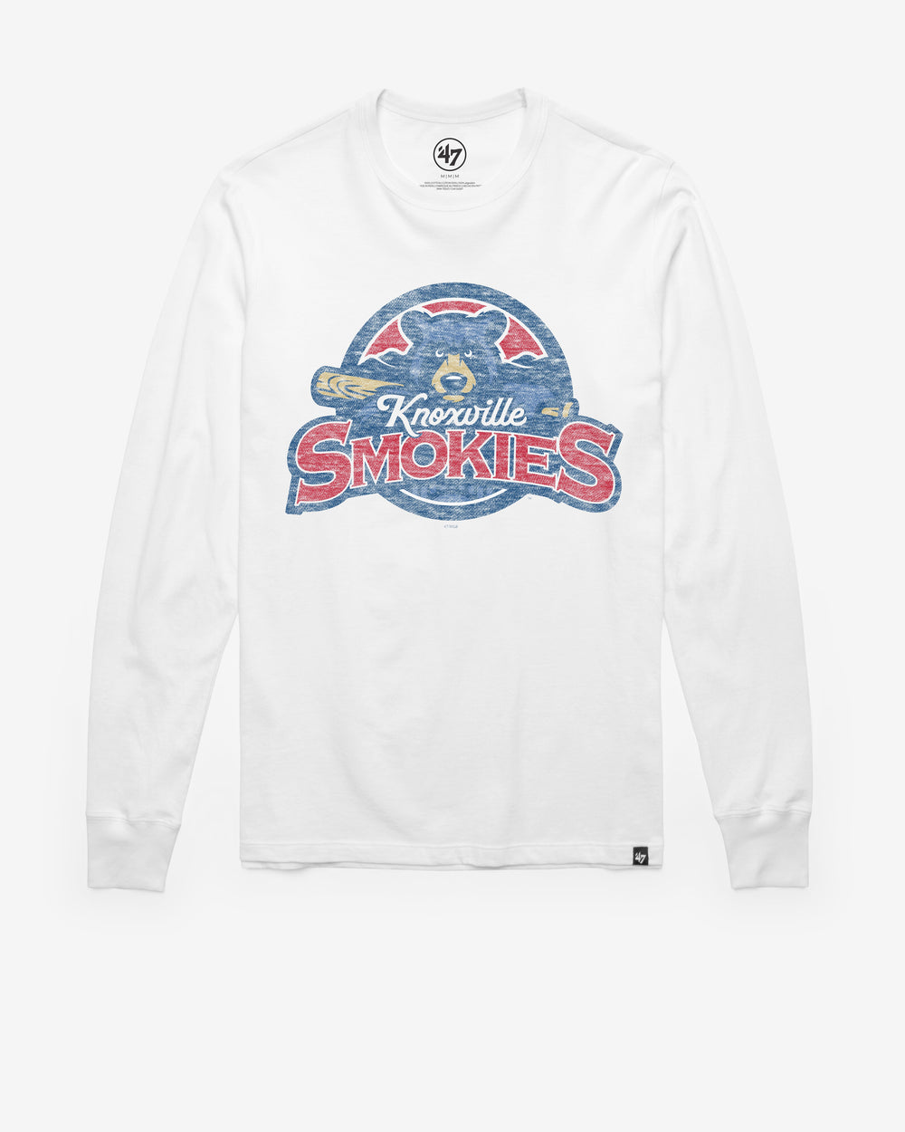 KNOXVILLE SMOKIES PREMIER '47 FRANKLIN LONG SLEEVE TEE WHITE WASH