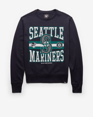 SEATTLE MARINERS LETTERS '47 HEADLINE CREW FALL NAVY