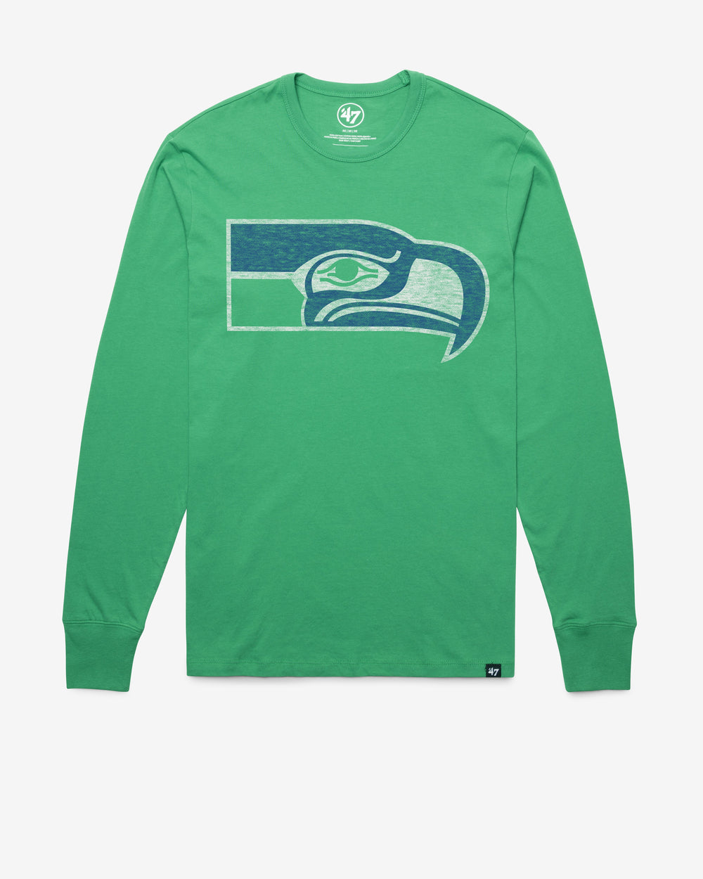 SEATTLE SEAHAWKS HISTORIC PREMIER '47 FRANKLIN LONG SLEEVE TEE ORCHARD GREEN