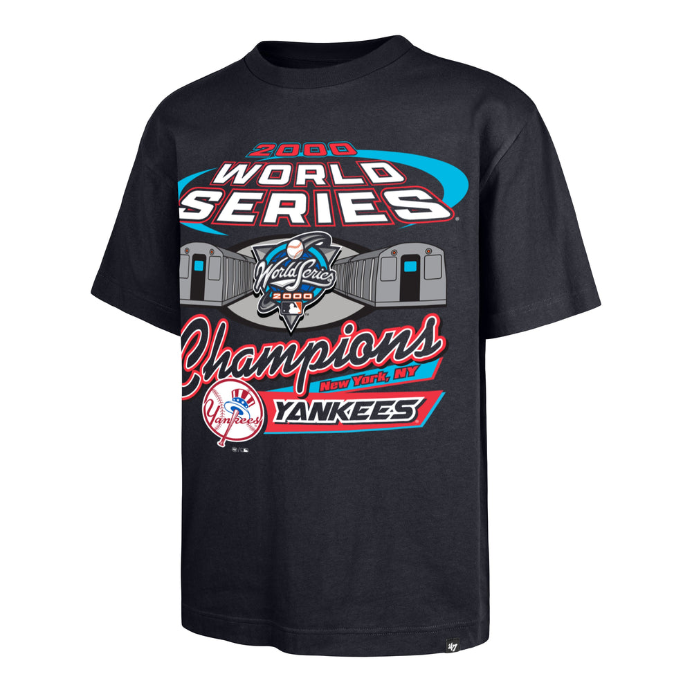 NEW YORK YANKEES COOPERSTOWN WORLD SERIES SHOWCASE '47 FOUNDATION TEE NAVY