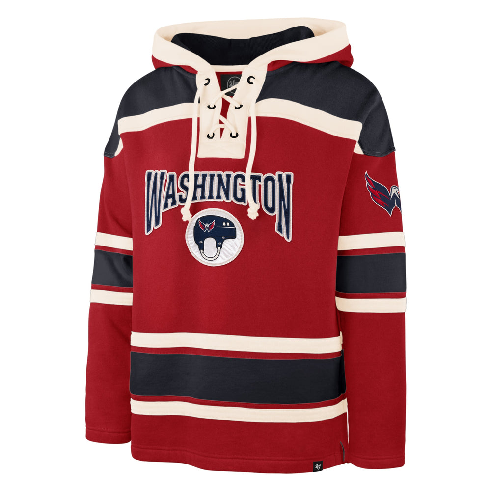 WASHINGTON CAPITALS CHIN STRAP SUPERIOR '47 LACER HOOD RED