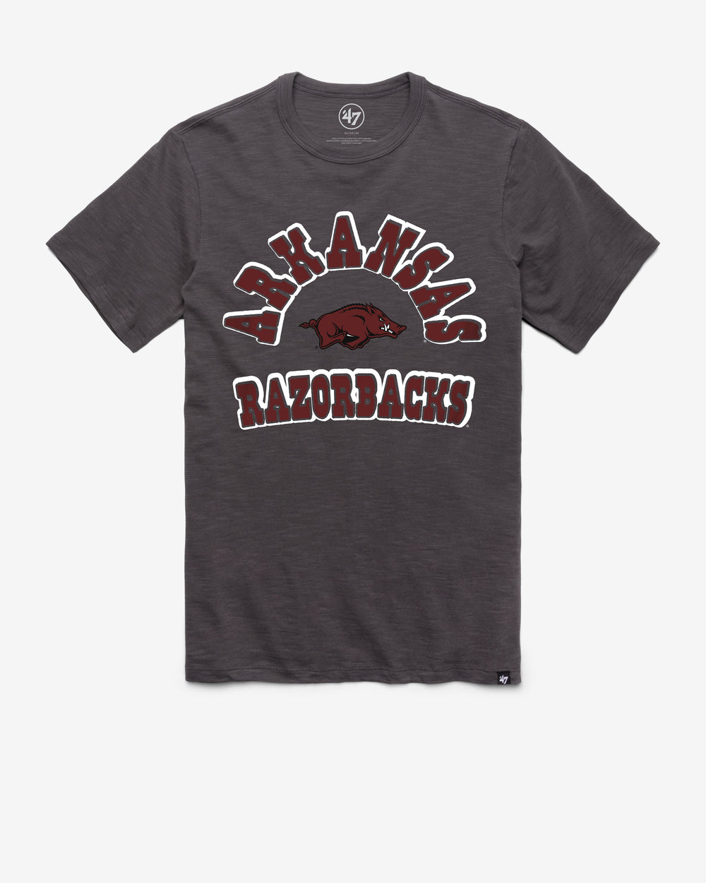 ARKANSAS RAZORBACKS COMEBACK '47 SCRUM TEE CHARCOAL