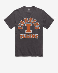ILLINOIS FIGHTING ILLINI COMEBACK '47 SCRUM TEE CHARCOAL