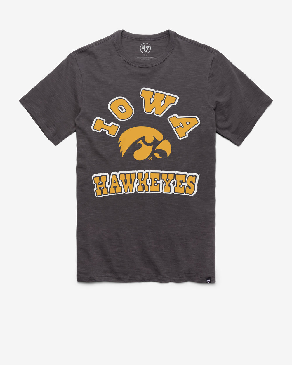 IOWA HAWKEYES COMEBACK '47 SCRUM TEE CHARCOAL