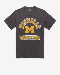 MICHIGAN WOLVERINES COMEBACK '47 SCRUM TEE CHARCOAL