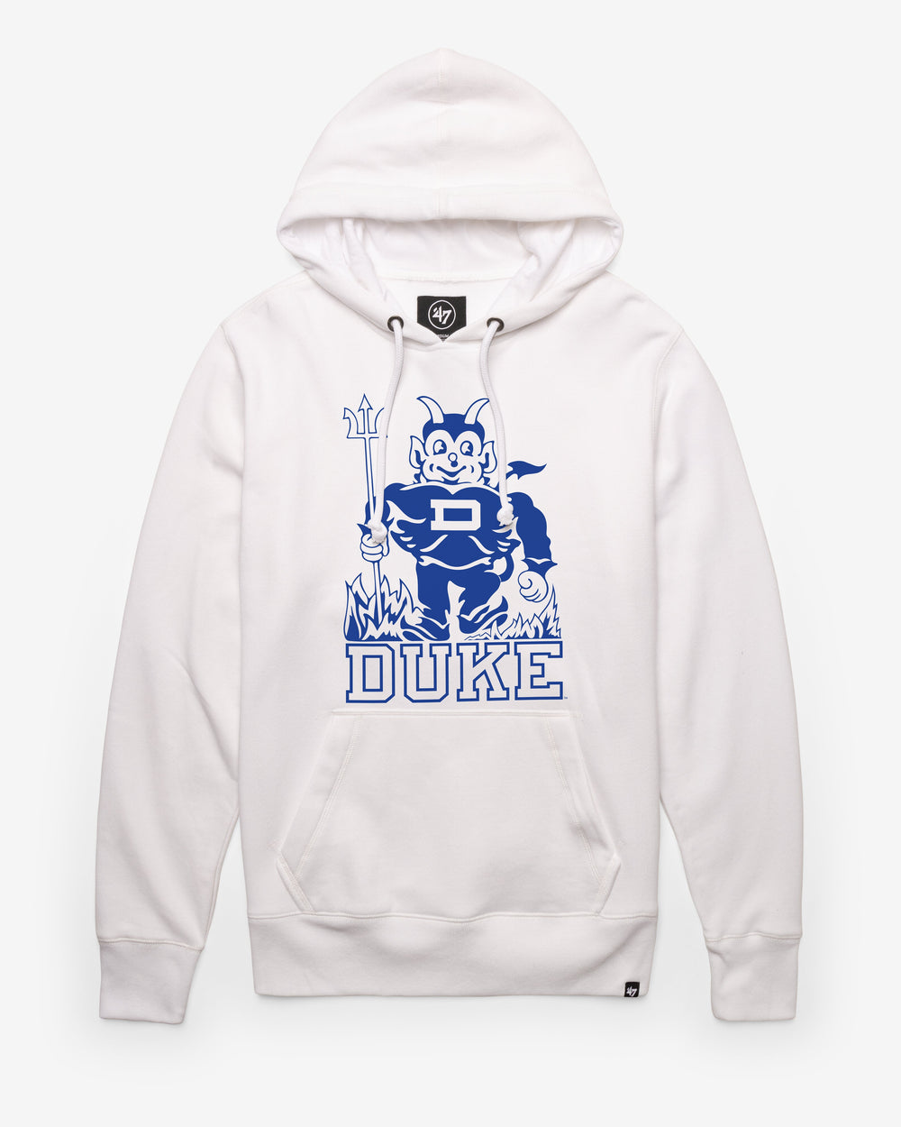 DUKE BLUE DEVILS VINTAGE IMPRINT '47 HEADLINE HOOD WHITE WASH