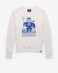 DUKE BLUE DEVILS VINTAGE IMPRINT '47 HEADLINE CREW WHITE WASH