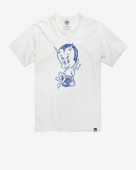DUKE BLUE DEVILS VINTAGE PREMIER '47 FRANKLIN TEE WHITE WASH