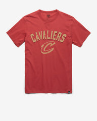 CLEVELAND CAVALIERS ALL ARCH '47 FRANKLIN TEE MISSION RED