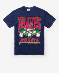 ATLANTA BRAVES COOPERSTOWN STRAIGHT SHOT VINTAGE '47 TUBULAR TEE DT NAVY