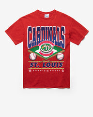ST. LOUIS CARDINALS COOPERSTOWN STRAIGHT SHOT VINTAGE '47 TUBULAR TEE DT RED