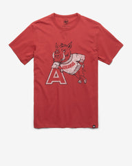 ARKANSAS RAZORBACKS VINTAGE PREMIER '47 FRANKLIN TEE MISSION RED