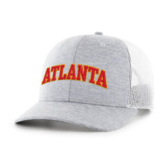 ATLANTA HAWKS HARRINGTON SCRIPT '47 TRUCKER GRAY