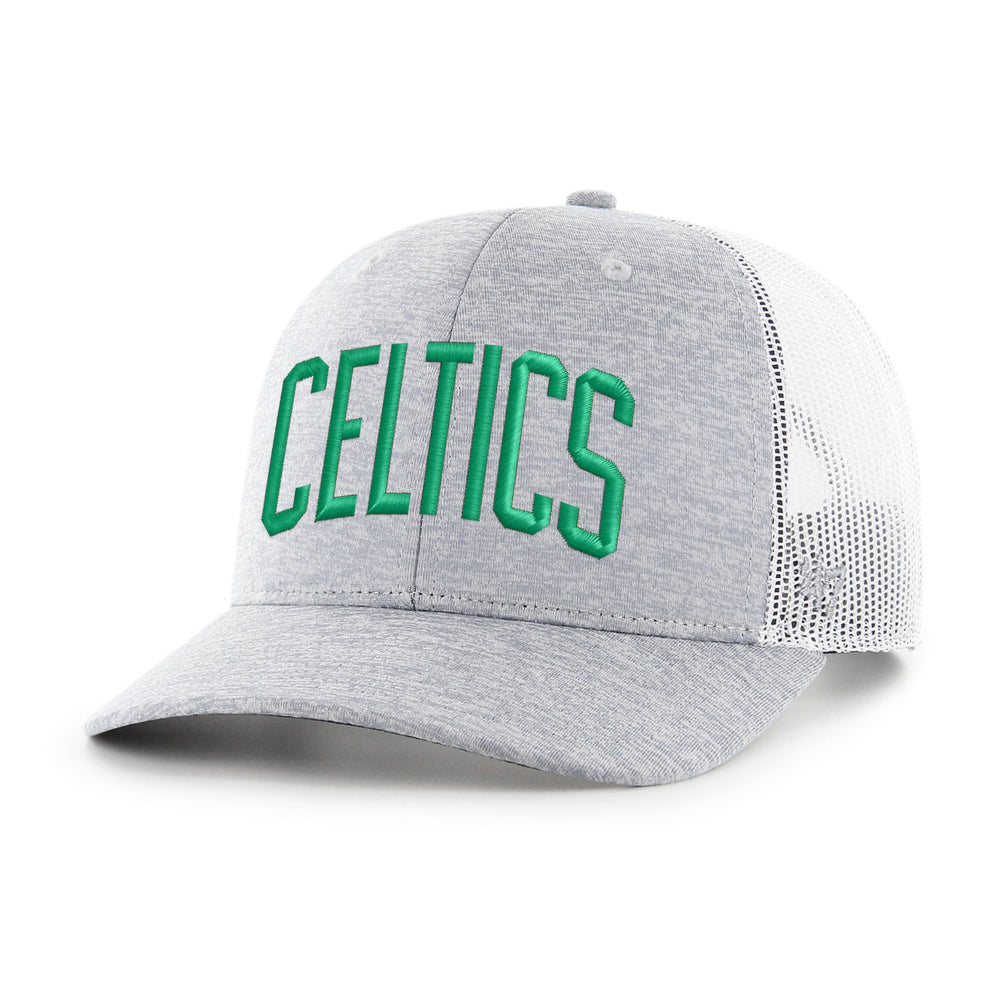 BOSTON CELTICS HARRINGTON SCRIPT '47 TRUCKER GRAY