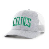 BOSTON CELTICS HARRINGTON SCRIPT '47 TRUCKER GRAY