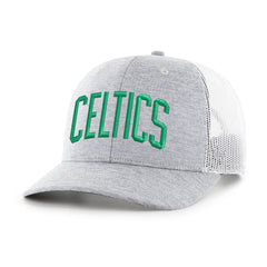 BOSTON CELTICS HARRINGTON SCRIPT '47 TRUCKER GRAY