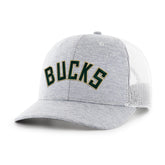 MILWAUKEE BUCKS HARRINGTON SCRIPT '47 TRUCKER GRAY