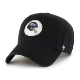 BALTIMORE RAVENS HARD HAT '47 CLEAN UP BLACK