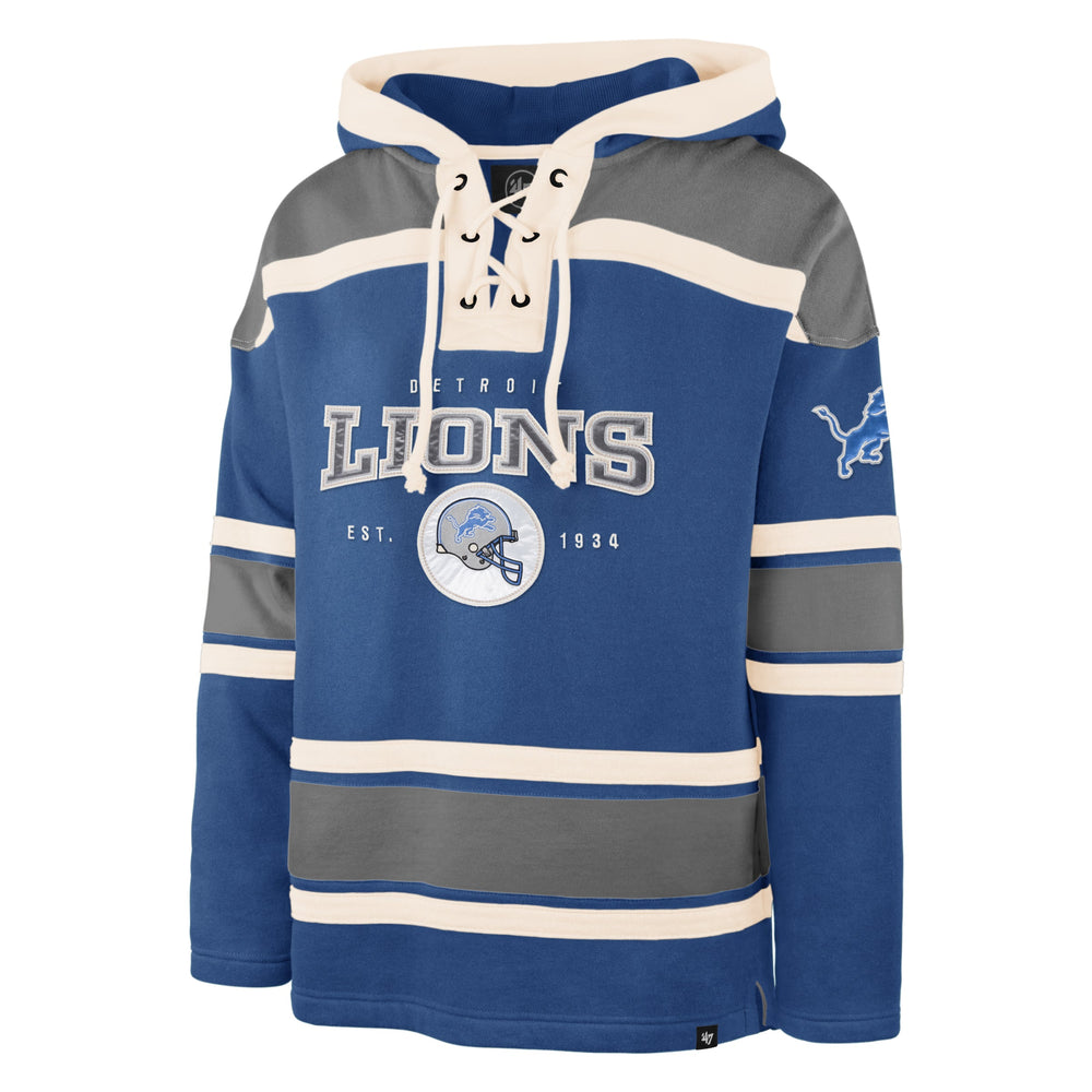 DETROIT LIONS FIRST DOWN '47 SUPERIOR LACER HOOD BLUE RAZ
