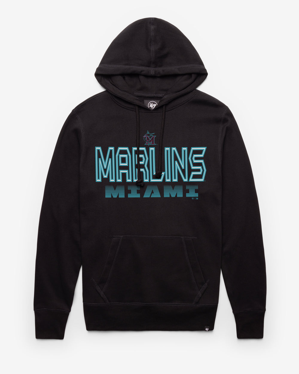 MIAMI MARLINS CITY CONNECT BYLINE '47 HEADLINE HOOD JET BLACK