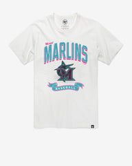 MIAMI MARLINS CITY CONNECT PRIME PLAY '47 FRANKLIN TEE WHITE WASH