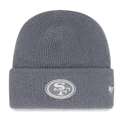 SAN FRANCISCO 49ERS FOUNDATIONAL '47 CUFF KNIT WOLF GREY