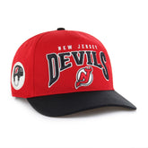 NEW JERSEY DEVILS HARD HAT ARCH '47 HITCH RED