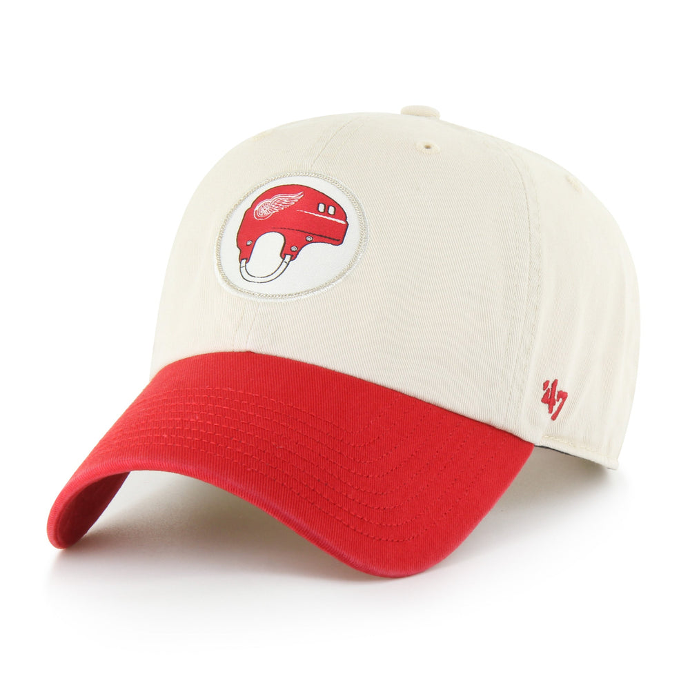 DETROIT RED WINGS HARD HAT TWO TONE '47 CLEAN UP NATURAL