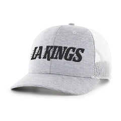 LOS ANGELES KINGS HARRINGTON SCRIPT '47 TRUCKER GRAY