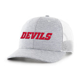 NEW JERSEY DEVILS HARRINGTON SCRIPT '47 TRUCKER GRAY