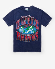 ATLANTA BRAVES COOPERSTOWN WORLD SERIES LOCKER VINTAGE '47 TUBULAR TEE DT NAVY
