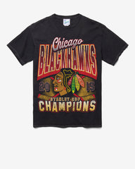 CHICAGO BLACKHAWKS VINTAGE STANLEY LOCKER VINTAGE '47 TUBULAR TEE DT BLACK