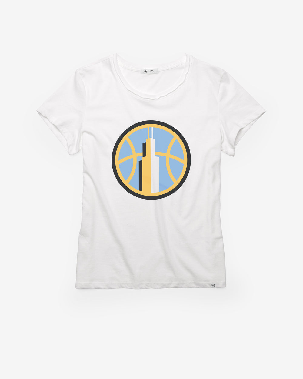 CHICAGO SKY IMPRINT '47 FRANKIE TEE WOMENS WHITE WASH