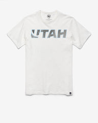 UTAH MAMMOTH GRIT WORDMARK '47 SCRUM TEE WHITE WASH