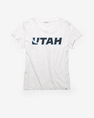 UTAH MAMMOTH WORDMARK '47 FRANKIE TEE WOMENS WHITE WASH