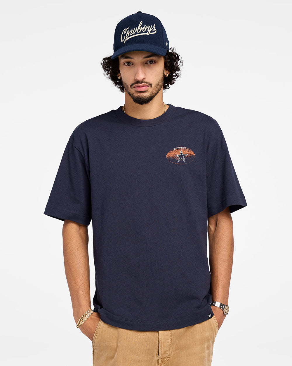 DALLAS COWBOYS GAME ON '47 FOUNDATION TEE NAVY