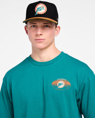 MIAMI DOLPHINS HISTORIC GAME ON '47 FOUNDATION TEE TAILGATE TEAL