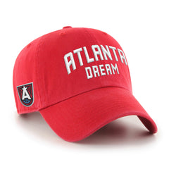 ATLANTA DREAM BALLPARK SCRIPT SHOT '47 CLEAN UP RED