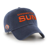 CONNECTICUT SUN BALLPARK SCRIPT SHOT '47 CLEAN UP NAVY