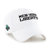 NEW YORK LIBERTY BALLPARK SCRIPT SHOT '47 CLEAN UP WHITE