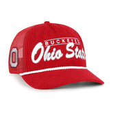 OHIO STATE BUCKEYES DOUBLE HEADER MESH '47 HITCH RF RELAXED FIT RED