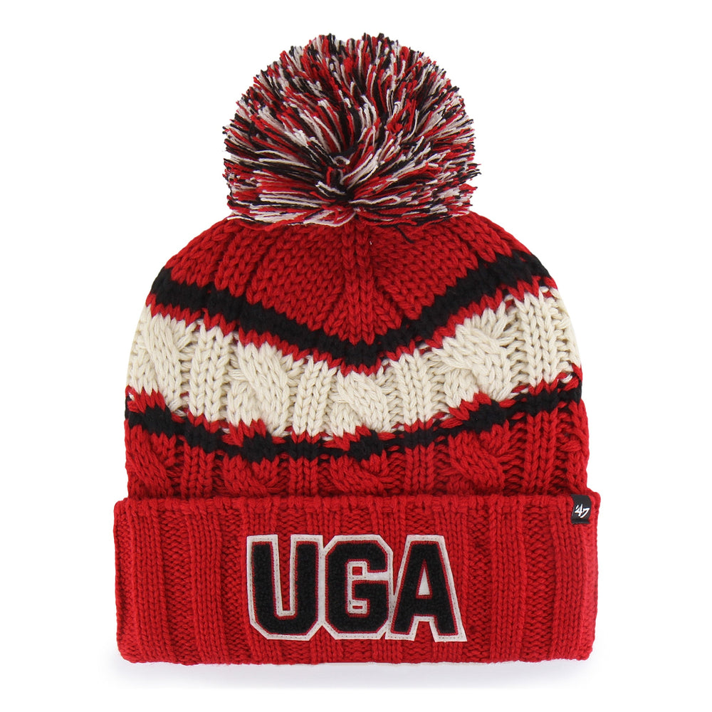 GEORGIA BULLDOGS EMMA '47 CUFF KNIT WOMENS RED