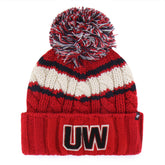 WISCONSIN BADGERS EMMA '47 CUFF KNIT WOMENS RED