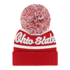 OHIO STATE BUCKEYES SPIRITED '47 CUFF KNIT WOMENS RED