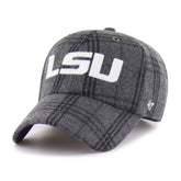 LOUISIANA STATE TIGERS LSU WINDOWPANE PLAID '47 CLEAN UP DARK GRAY