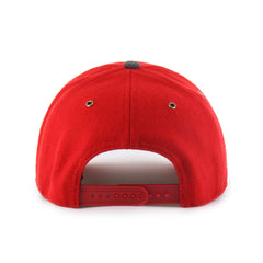 NEBRASKA CORNHUSKERS WINDOWPANE PLAID '47 HITCH RF RELAXED FIT RED