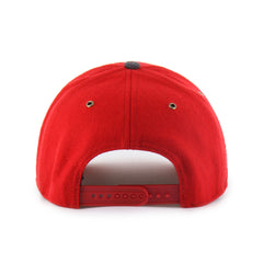 WISCONSIN BADGERS WINDOWPANE PLAID '47 HITCH RF RELAXED FIT RED