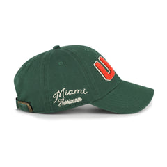MIAMI HURRICANES ZOEY '47 CLEAN UP WOMENS DARK GREEN