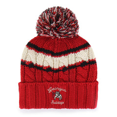 GEORGIA BULLDOGS VINTAGE EMMA '47 CUFF KNIT WOMENS RED