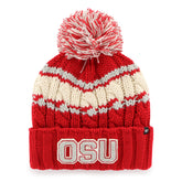 OHIO STATE BUCKEYES VINTAGE EMMA '47 CUFF KNIT WOMENS RED